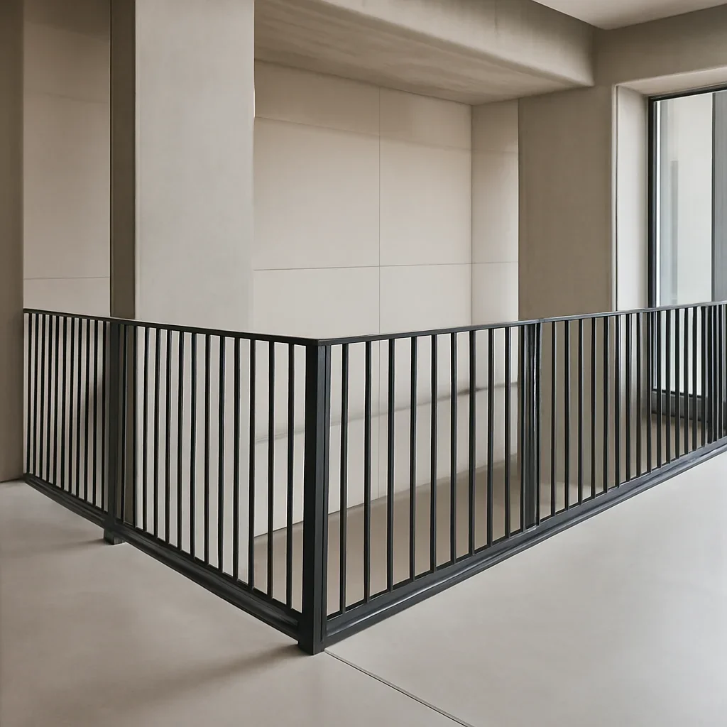Installed wemberly interior rails case study work in an architectural setting