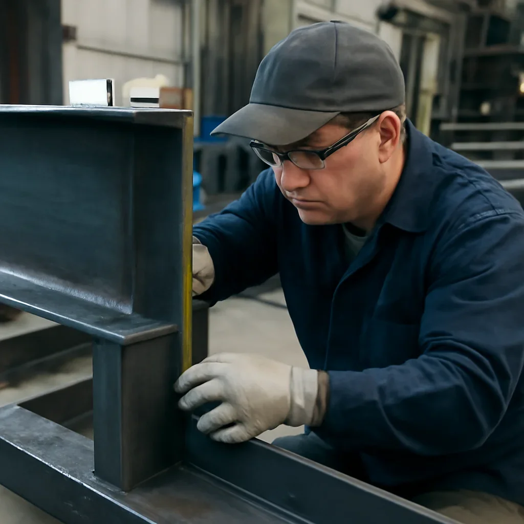 Fabrication and fit-up process for commercial metal fabrication