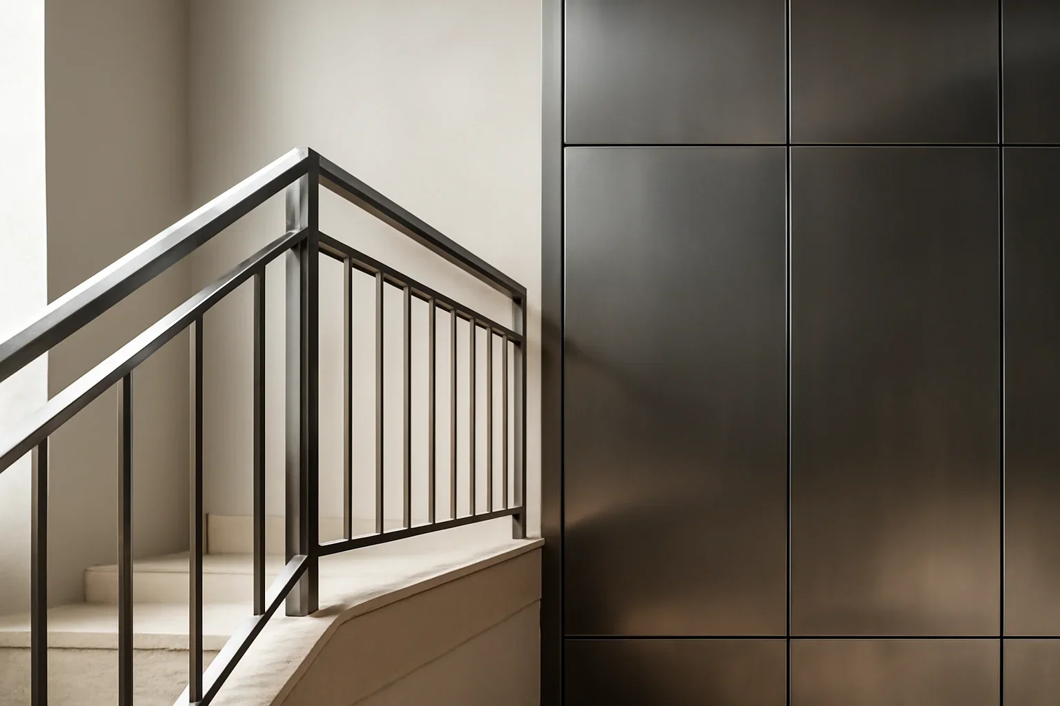 Finishes project with refined metal fabrication details