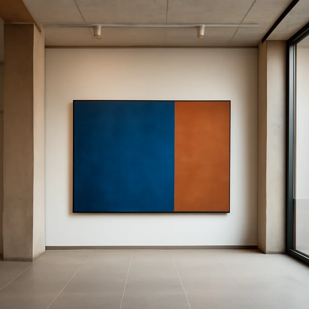 Installed gallery work in an architectural setting