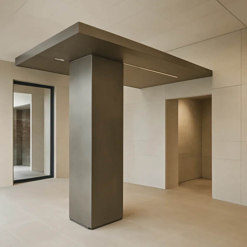 Installed for retail & commercial interiors work in an architectural setting