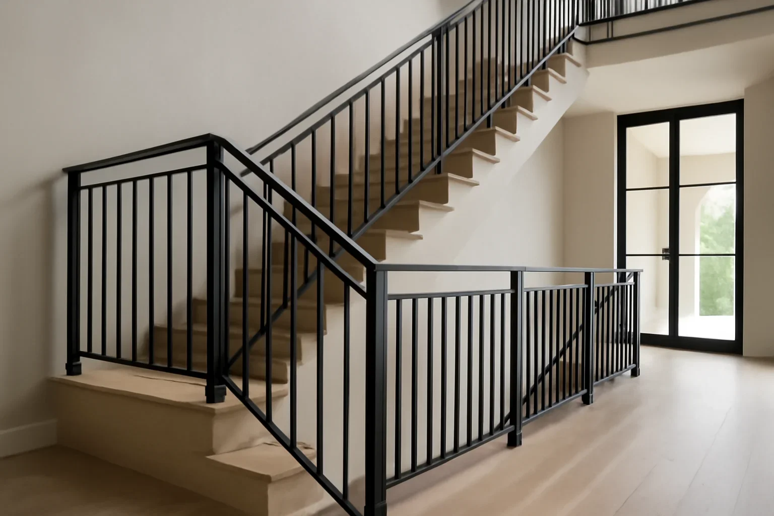 Fairfax Metal Railings & Stairs project with refined metal fabrication details