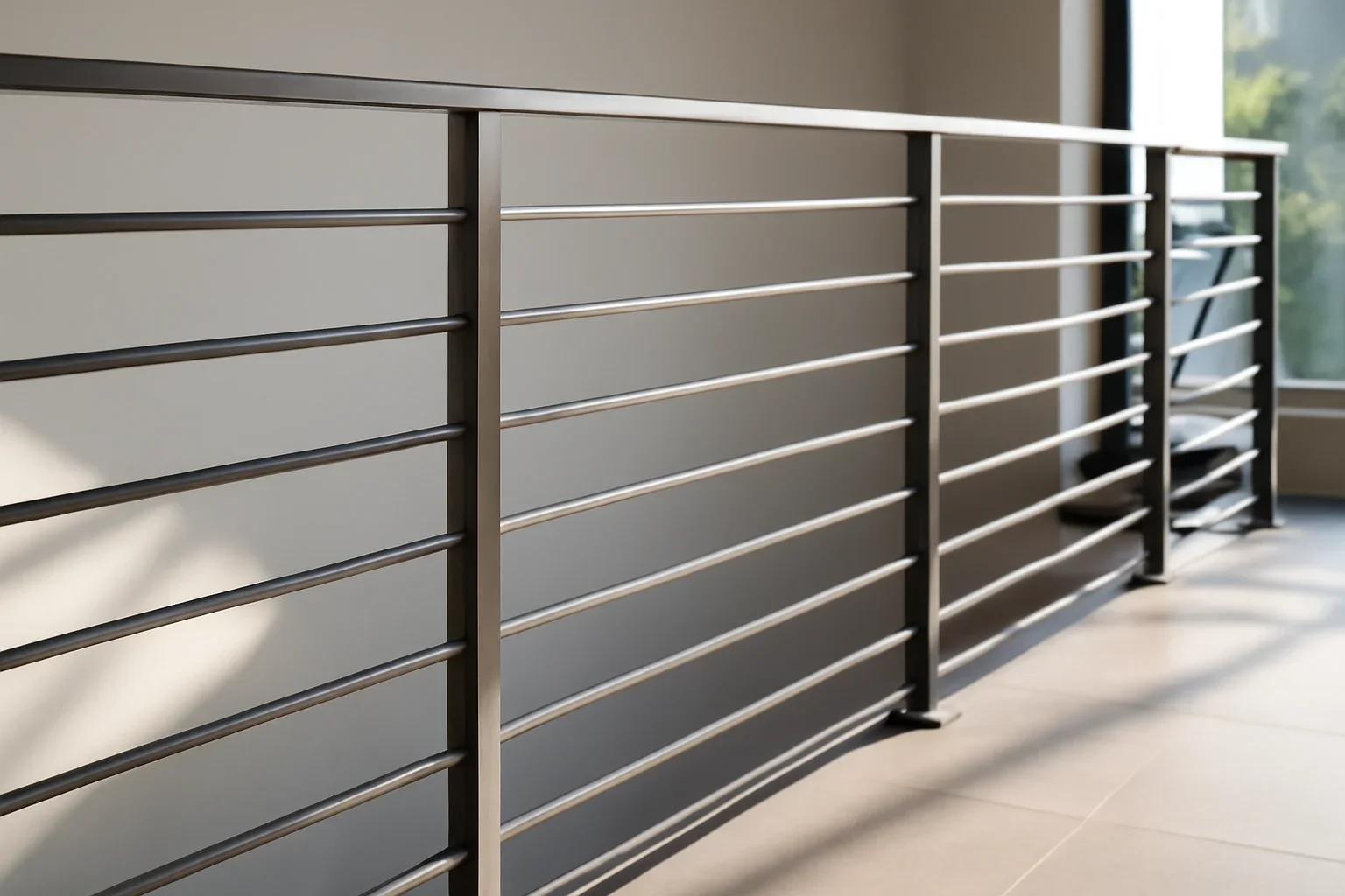 Steel Railings project with refined metal fabrication details