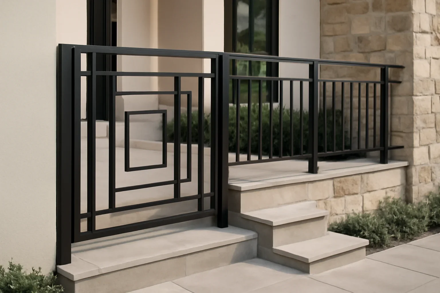 Residential Metalwork project with refined metal fabrication details
