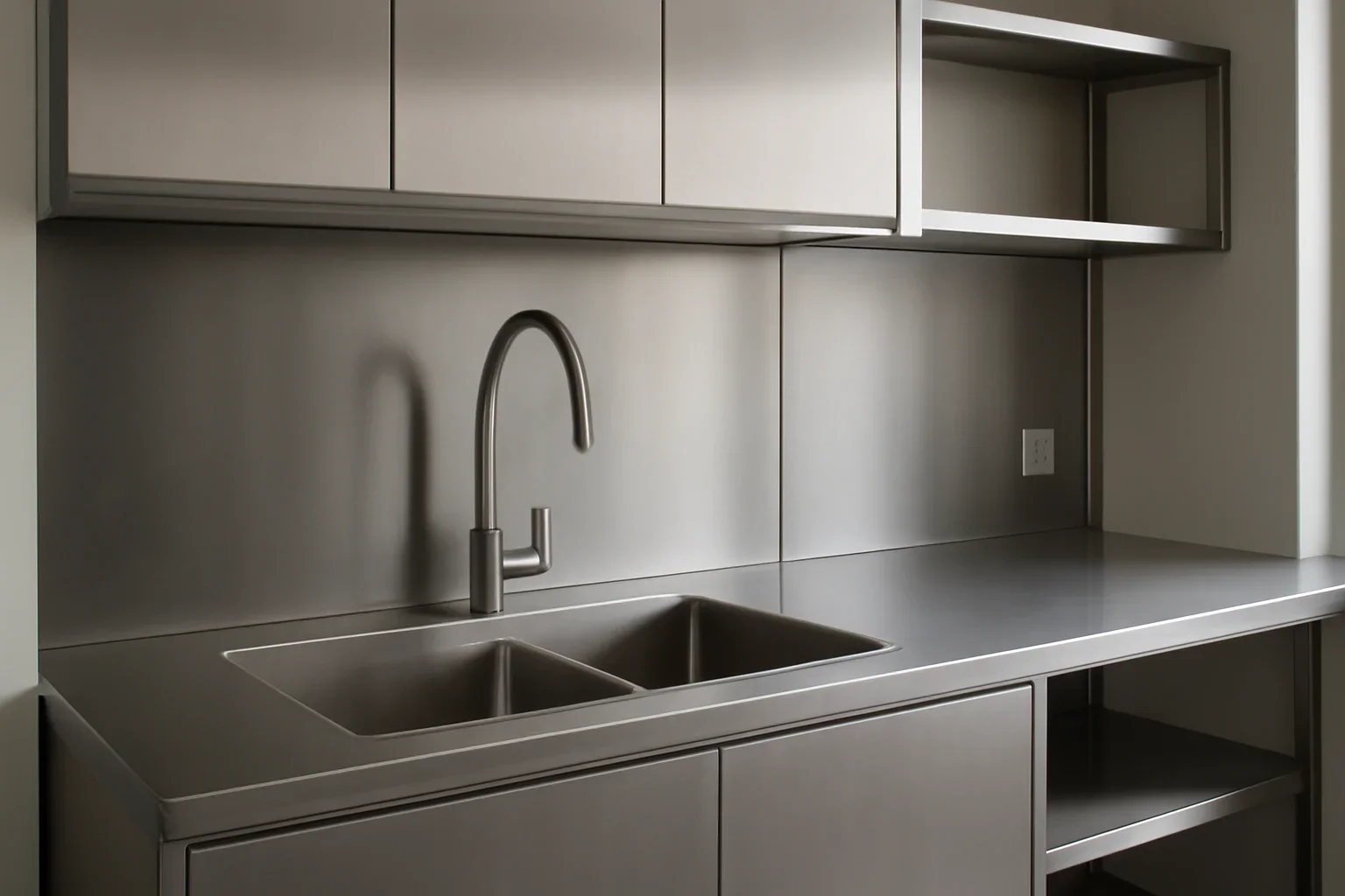 Service Areas project with refined metal fabrication details