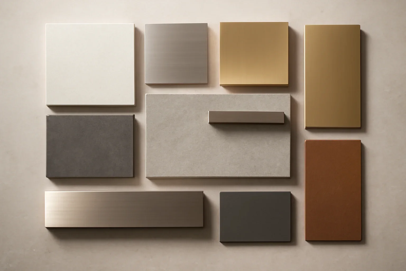 Materials & Finishes Guide project with refined metal fabrication details