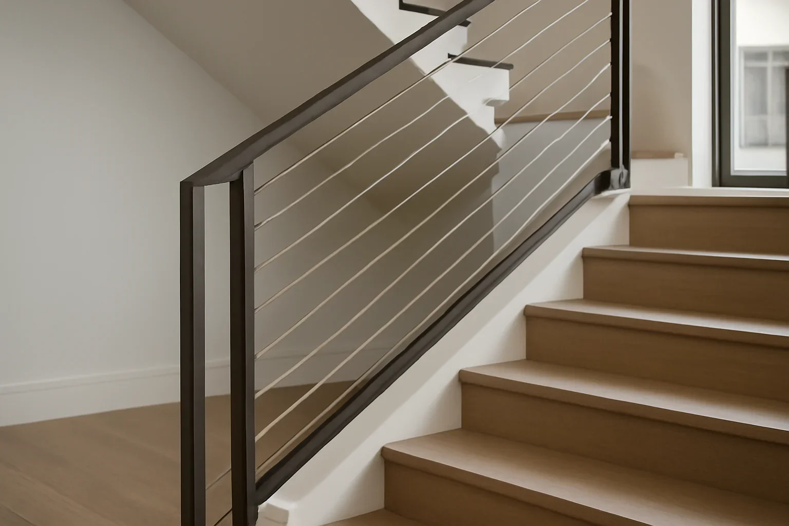 Railing Code & Permit Guide project with refined metal fabrication details